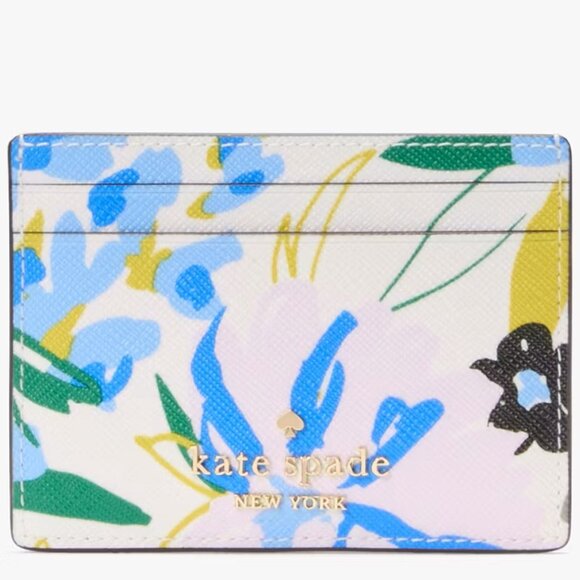 NWT Boxed Madison Floral Small Slim Card Holder - Picture 2 of 4